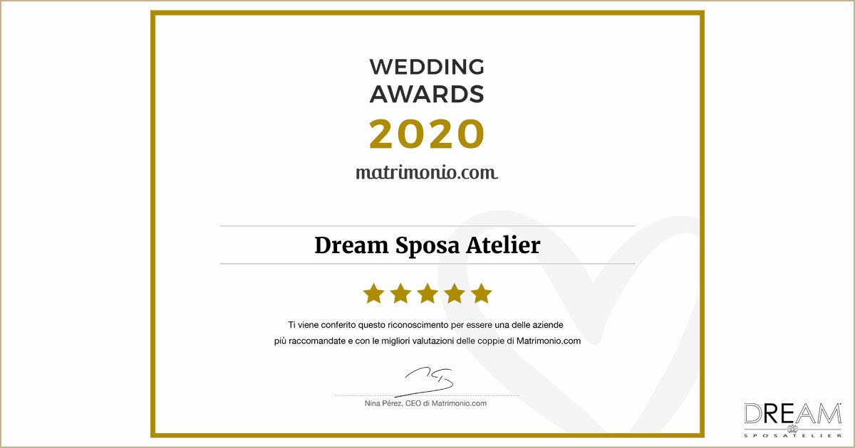 Dream Sposa Wedding Awards 2020